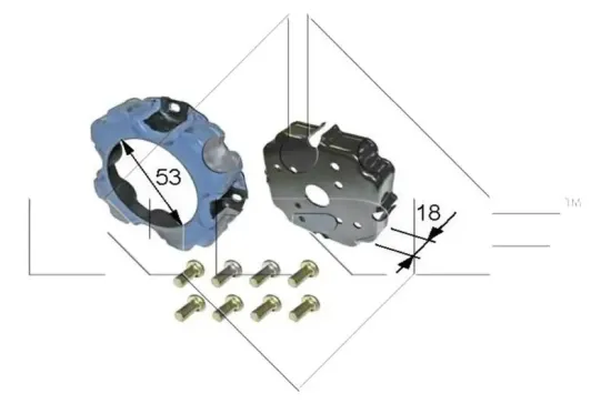 Mitnehmerscheibe, Magnetkupplung (Kompressor) 12 V NRF 38473 Bild Mitnehmerscheibe, Magnetkupplung (Kompressor) 12 V NRF 38473