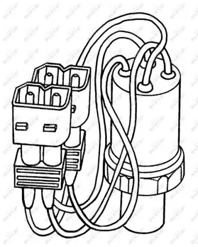 Druckschalter, Klimaanlage 12 V NRF 38903 Bild Druckschalter, Klimaanlage 12 V NRF 38903