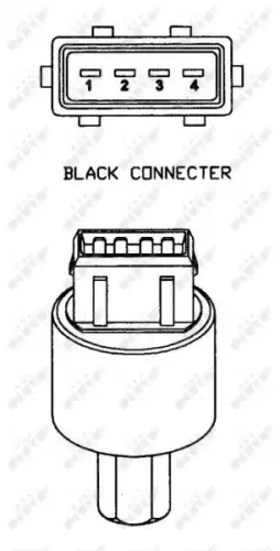 Druckschalter, Klimaanlage 12 V NRF 38927 Bild Druckschalter, Klimaanlage 12 V NRF 38927