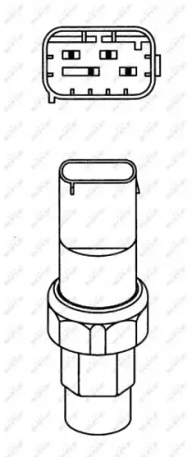 Druckschalter, Klimaanlage 12 V NRF 38933 Bild Druckschalter, Klimaanlage 12 V NRF 38933