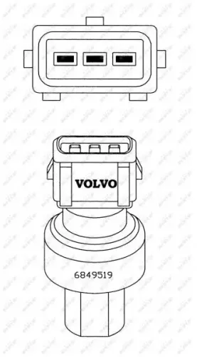 Druckschalter, Klimaanlage 12 V NRF 38934 Bild Druckschalter, Klimaanlage 12 V NRF 38934