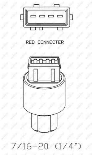 Druckschalter, Klimaanlage 12 V NRF 38936 Bild Druckschalter, Klimaanlage 12 V NRF 38936