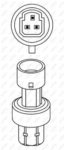 Druckschalter, Klimaanlage 12 V NRF 38943 Bild Druckschalter, Klimaanlage 12 V NRF 38943