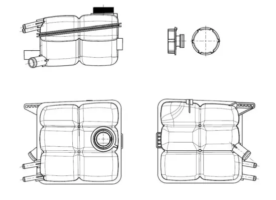 Ausgleichsbehälter, Kühlmittel NRF 454015 Bild Ausgleichsbehälter, Kühlmittel NRF 454015