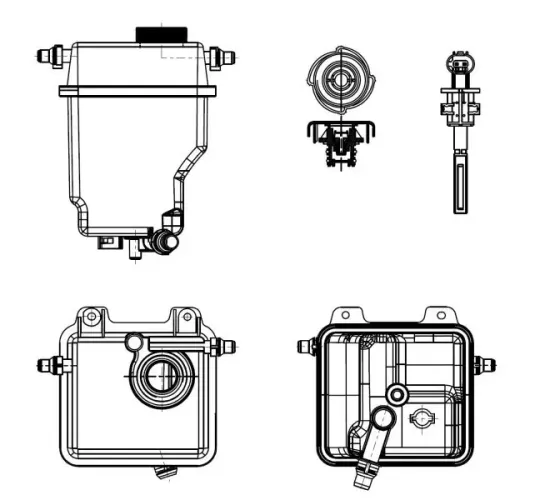 Ausgleichsbehälter, Kühlmittel NRF 454036 Bild Ausgleichsbehälter, Kühlmittel NRF 454036