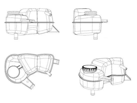 Ausgleichsbehälter, Kühlmittel NRF 454038 Bild Ausgleichsbehälter, Kühlmittel NRF 454038