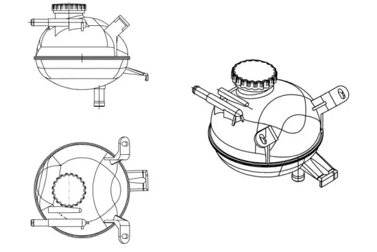 Ausgleichsbehälter, Kühlmittel NRF 454084 Bild Ausgleichsbehälter, Kühlmittel NRF 454084