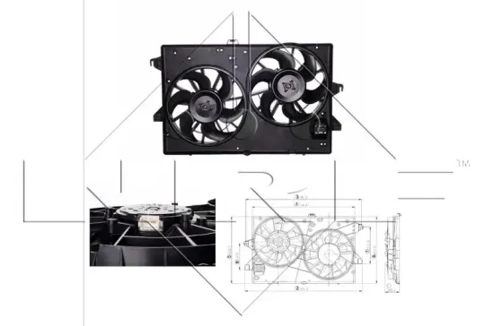 Lüfter, Motorkühlung 12 V NRF 47000 Bild Lüfter, Motorkühlung 12 V NRF 47000