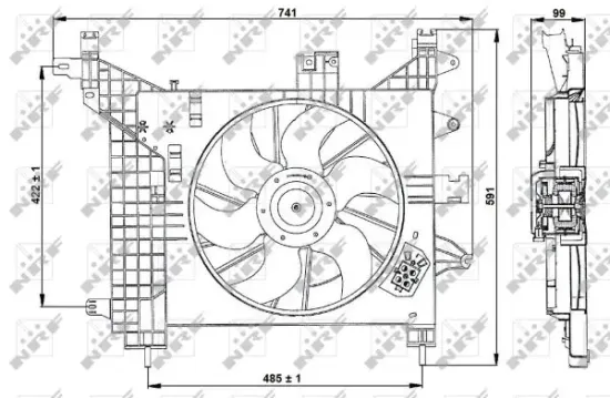 Lüfter, Motorkühlung 12 V NRF 470023 Bild Lüfter, Motorkühlung 12 V NRF 470023