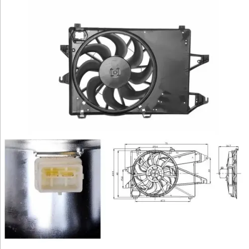 Lüfter, Motorkühlung 12 V NRF 47002 Bild Lüfter, Motorkühlung 12 V NRF 47002