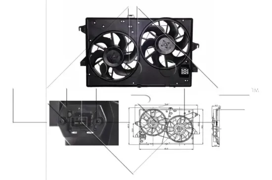 Lüfter, Motorkühlung 12 V NRF 47003 Bild Lüfter, Motorkühlung 12 V NRF 47003