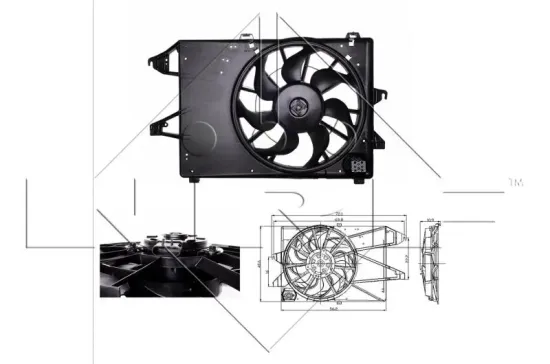 Lüfter, Motorkühlung 12 V NRF 47005 Bild Lüfter, Motorkühlung 12 V NRF 47005