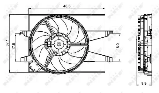 Lüfter, Motorkühlung 12 V NRF 47006 Bild Lüfter, Motorkühlung 12 V NRF 47006