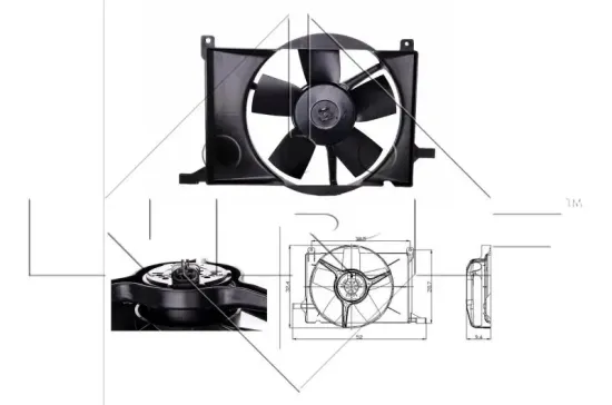 Lüfter, Motorkühlung 12 V NRF 47009 Bild Lüfter, Motorkühlung 12 V NRF 47009