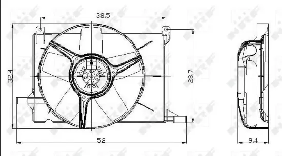 Lüfter, Motorkühlung 12 V NRF 47009 Bild Lüfter, Motorkühlung 12 V NRF 47009