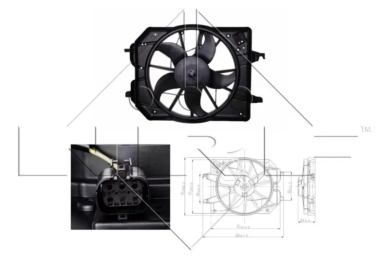 Lüfter, Motorkühlung 12 V NRF 47021