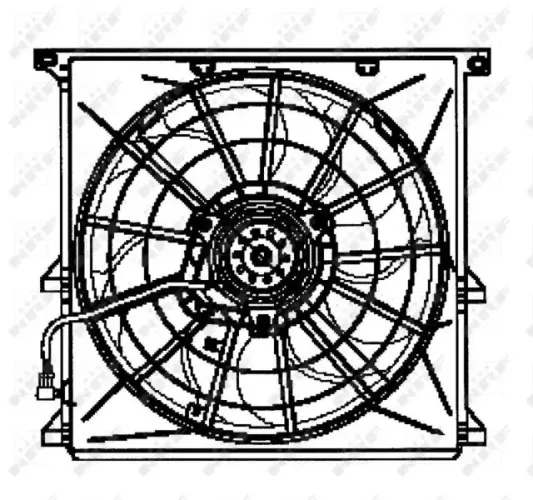 Lüfter, Motorkühlung 12 V NRF 47024 Bild Lüfter, Motorkühlung 12 V NRF 47024