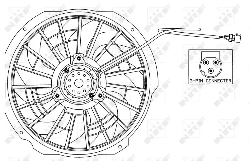 Lüfter, Motorkühlung 12 V NRF 47025