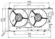 Lüfter, Motorkühlung 12 V NRF 47030