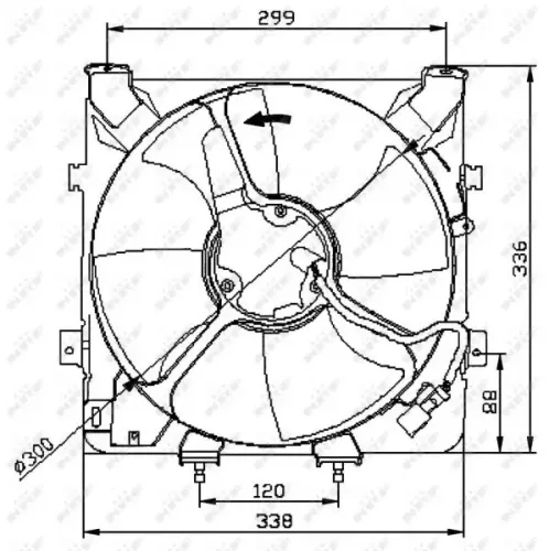 Lüfter, Motorkühlung 12 V NRF 47041 Bild Lüfter, Motorkühlung 12 V NRF 47041