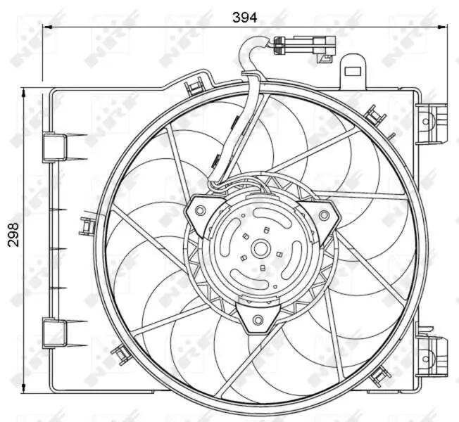 Lüfter, Motorkühlung 12 V NRF 47063