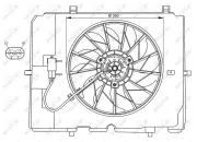 Lüfter, Motorkühlung 12 V NRF 47067