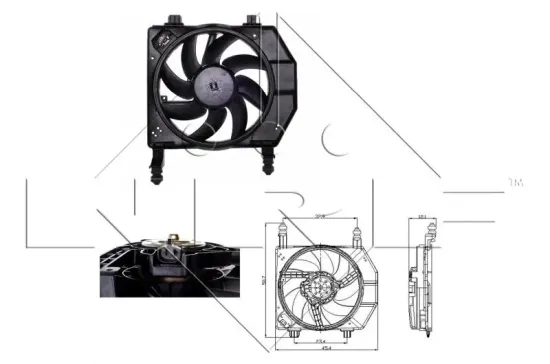 Lüfter, Motorkühlung 12 V NRF 47077 Bild Lüfter, Motorkühlung 12 V NRF 47077