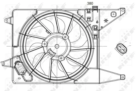 Lüfter, Motorkühlung 12 V NRF 47225 Bild Lüfter, Motorkühlung 12 V NRF 47225