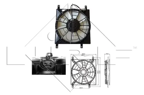 Lüfter, Motorkühlung 12 V NRF 47257 Bild Lüfter, Motorkühlung 12 V NRF 47257