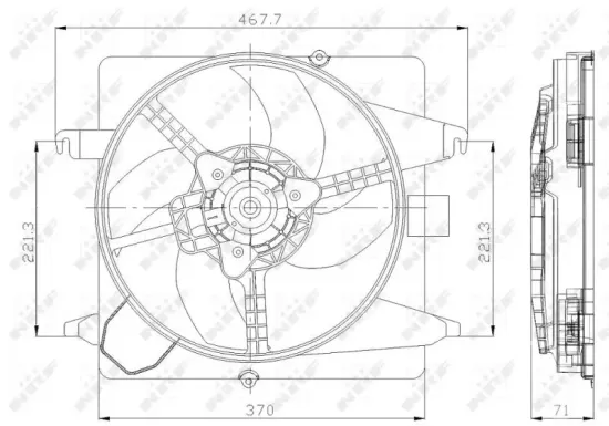 Lüfter, Motorkühlung 12 V NRF 47259 Bild Lüfter, Motorkühlung 12 V NRF 47259