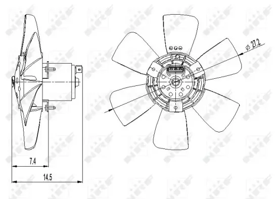 Lüfter, Motorkühlung 12 V NRF 47390 Bild Lüfter, Motorkühlung 12 V NRF 47390