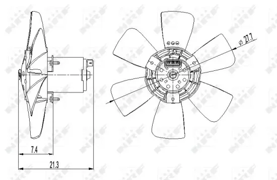 Lüfter, Motorkühlung 12 V NRF 47391 Bild Lüfter, Motorkühlung 12 V NRF 47391