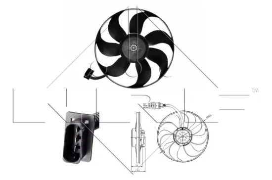 Lüfter, Motorkühlung 12 V NRF 47393 Bild Lüfter, Motorkühlung 12 V NRF 47393