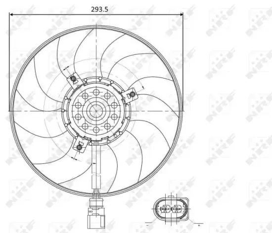 Lüfter, Motorkühlung 12 V NRF 47395 Bild Lüfter, Motorkühlung 12 V NRF 47395