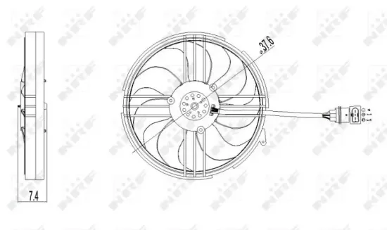 Lüfter, Motorkühlung 12 V NRF 47409 Bild Lüfter, Motorkühlung 12 V NRF 47409