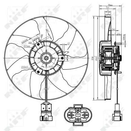 Lüfter, Motorkühlung 12 V NRF 47428 Bild Lüfter, Motorkühlung 12 V NRF 47428