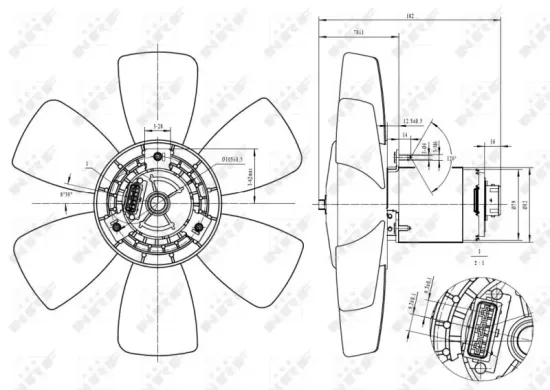 Lüfter, Motorkühlung 12 V NRF 47429 Bild Lüfter, Motorkühlung 12 V NRF 47429