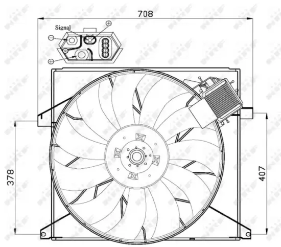 Lüfter, Motorkühlung 12 V NRF 47446 Bild Lüfter, Motorkühlung 12 V NRF 47446