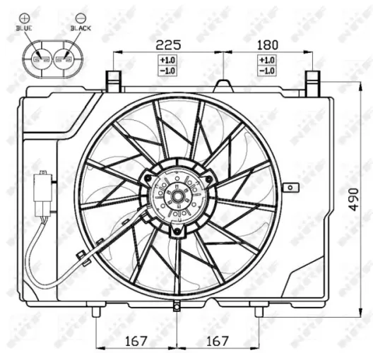 Lüfter, Motorkühlung 12 V NRF 47466 Bild Lüfter, Motorkühlung 12 V NRF 47466