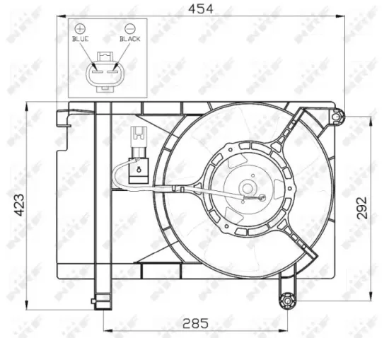 Wärmetauscher, Innenraumheizung NRF 54369 Bild Wärmetauscher, Innenraumheizung NRF 54369