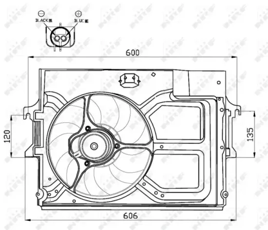 Lüfter, Motorkühlung 12 V NRF 47490 Bild Lüfter, Motorkühlung 12 V NRF 47490