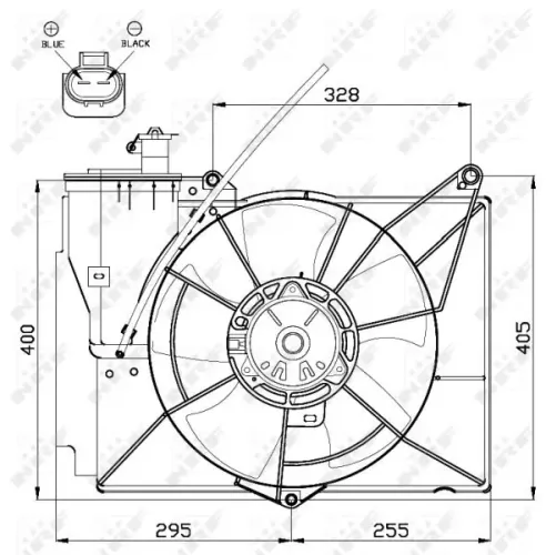 Lüfter, Motorkühlung 12 V NRF 47530 Bild Lüfter, Motorkühlung 12 V NRF 47530