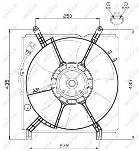 Lüfter, Motorkühlung 12 V NRF 47534 Bild Lüfter, Motorkühlung 12 V NRF 47534