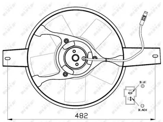 Lüfter, Motorkühlung 12 V NRF 47540 Bild Lüfter, Motorkühlung 12 V NRF 47540