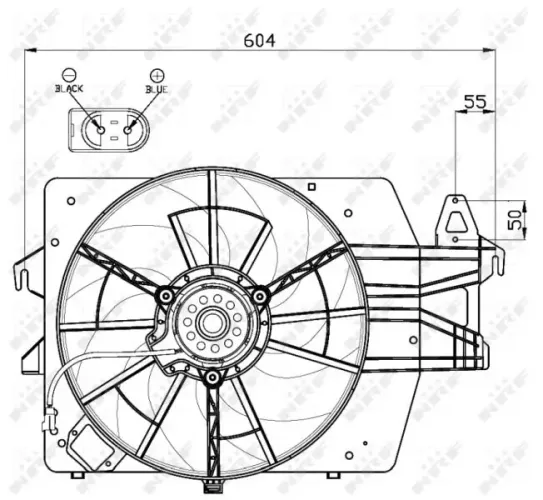 Lüfter, Motorkühlung 12 V NRF 47544 Bild Lüfter, Motorkühlung 12 V NRF 47544