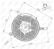 Lüfter, Motorkühlung 12 V NRF 47572