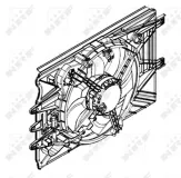 Lüfter, Motorkühlung 12 V NRF 47594