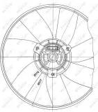 Lüfter, Motorkühlung 12 V NRF 47660