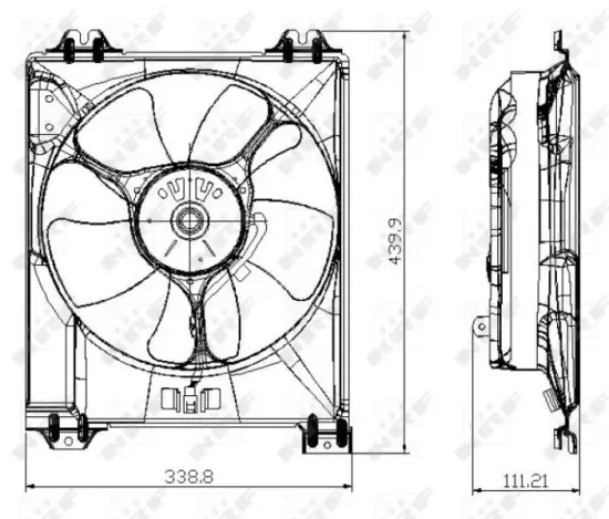 Lüfter, Motorkühlung 12 V NRF 47677 Bild Lüfter, Motorkühlung 12 V NRF 47677