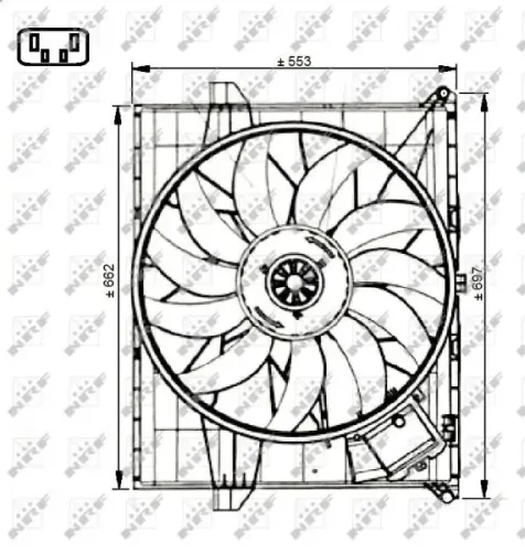 Lüfter, Motorkühlung 12 V NRF 47731 Bild Lüfter, Motorkühlung 12 V NRF 47731